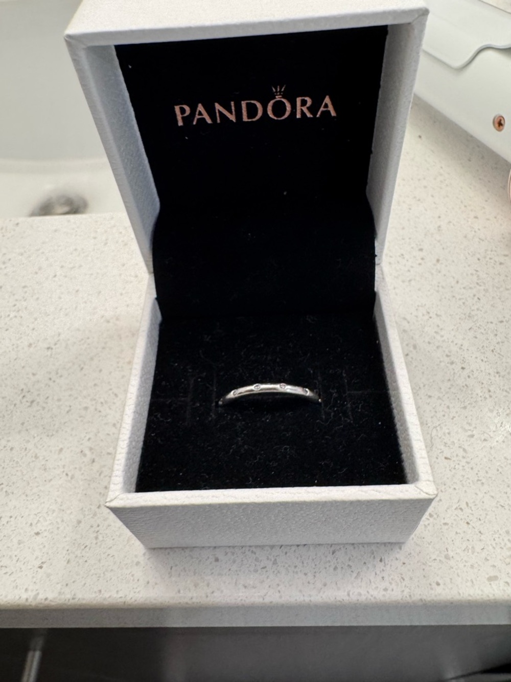 Pandora CZ band ring